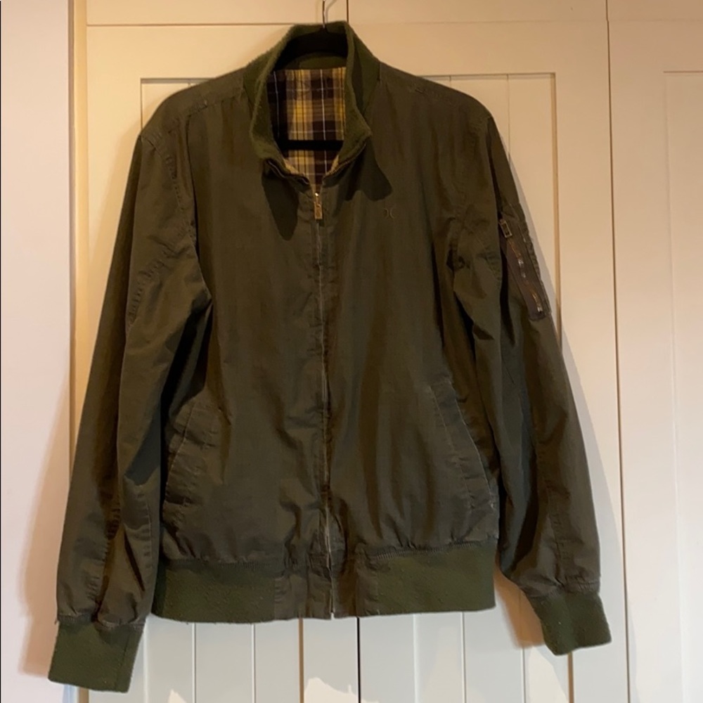 Hurley reversible men’s jacket Lg